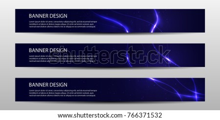 Abstract vector modern banners with lines and waves / annual report /design templates / future Poster template design