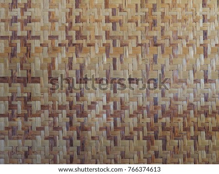 Bamboo handmade texture background or Pattern for wood bamboo      