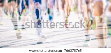 marathon runners background 