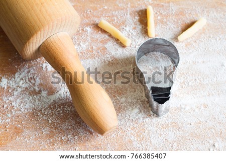 Food inspiration idea unique concept with cookie bulb abstract