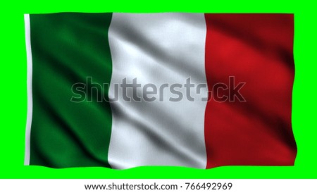 Flag of Italy Detail