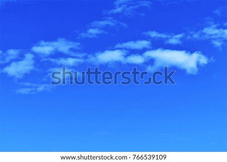 Sky background, nature abstract background, blue sky and white clouds, copy space.