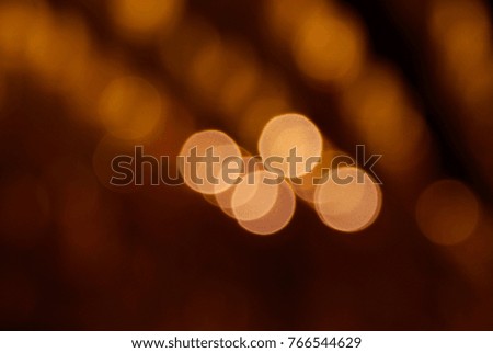 Bokeh of lights with black background