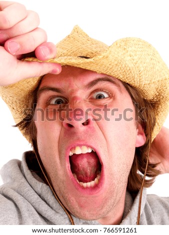 Cowboy Man Screaming