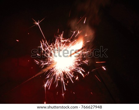 The Red Sparklers for Christmas and New Year celebrations. 