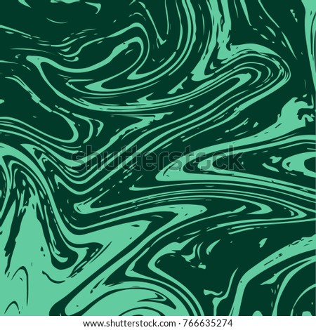 Malachite Texture. Green Stone Vector Background. Japanese Suminagashi Liquid Paint Pattern. Green Malachite Texture. Rich Trendy VIP Gemstone Decoration. Elegant Marble Background. Green Ink Splash.