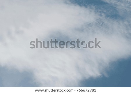 Clouds formation against blue sky