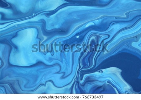 Blue marble texture background, abstract painting, fashion print