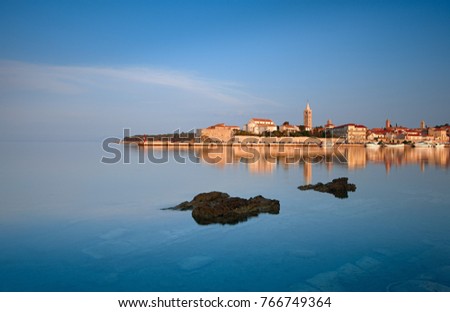 Looking on the Rab historical city Royalty-Free Stock Photo #766749364