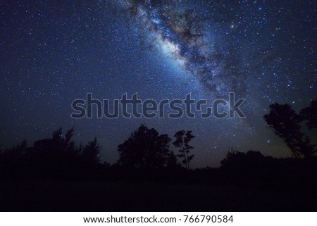milky way galaxy with stars and space dust in the universe
