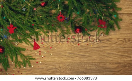 Christmas background. decorations.