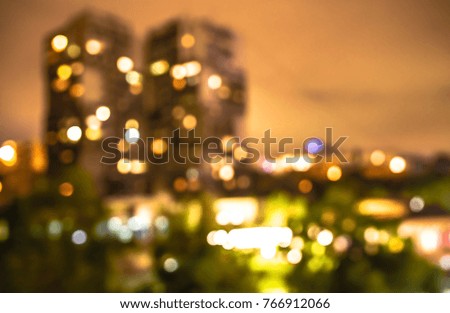 bokeh abstraction, city night lights