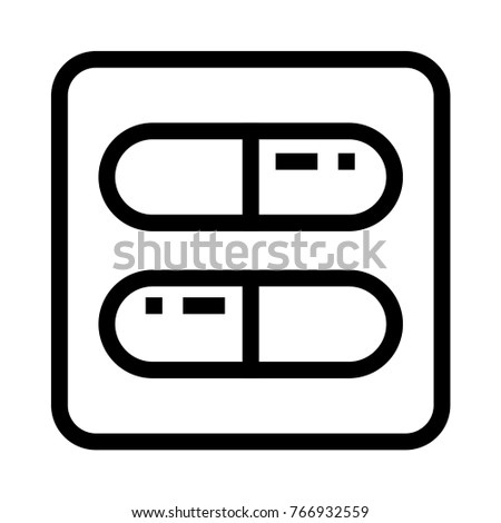 capsule line icon