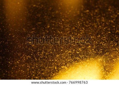 gold glitter texture. Luxury xmas background. Holiday concept. Text space