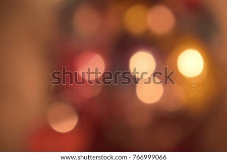 Bokeh Christmas with light soft circle in party 
