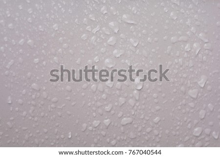 Water droplet on white surface