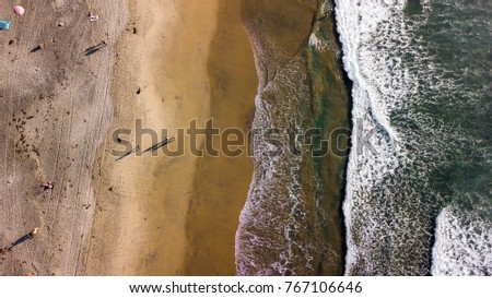 Aerial of beach 