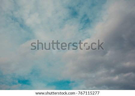 Blue Sky Overlay: Sky with White Clouds