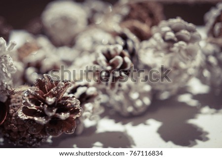 Snowy cones Christmas decoration