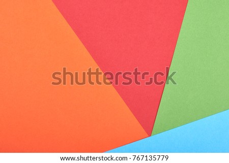 Material design style of color paper. Template for background and web. Vivid colors