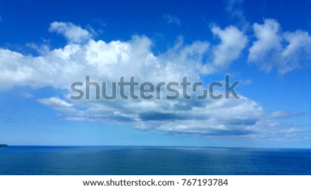 Light air white clouds on the blue sky background