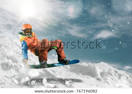 Snowboarding sport photo
