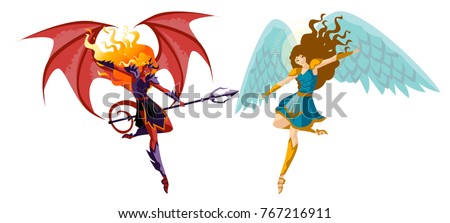 angel and demon women