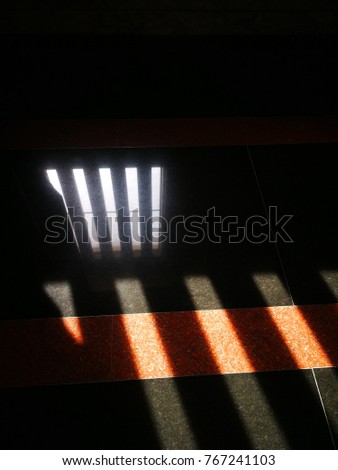 shadow on the floor