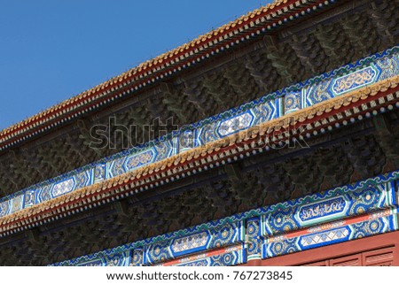 Chinese ancient building eaves