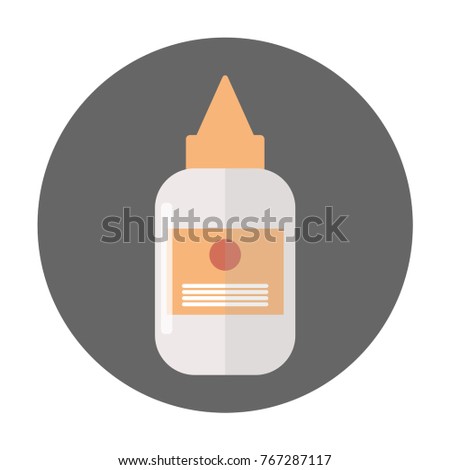 Medication icon. Medicines in the bank. Modern vector illustration in a flat style.