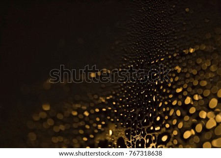drops of rain on the window, wet glass, background texture
