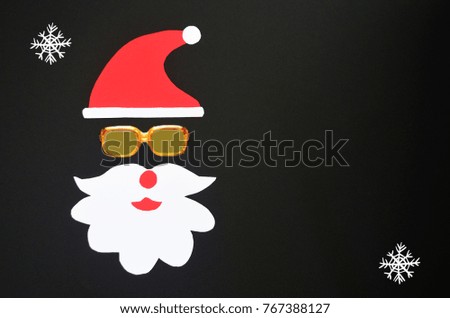 Santa Claus as a Christmas card