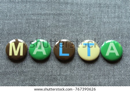 Malta button badges