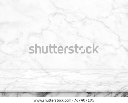 Abstract Natural texture marble floor on background : Top view of marble table for graphic stand product, interior design or montage display your product.