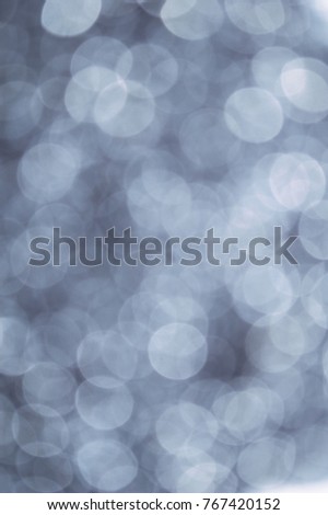 gray abstract bokeh background from nature environment. white blur abstract.  Christmas lights