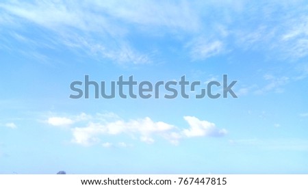 Blue sky with white clouds. Royalty-Free Stock Photo #767447815