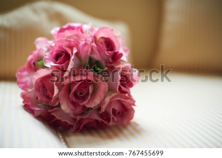 Wedding bouquet flat