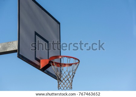 Playground basketball backboard