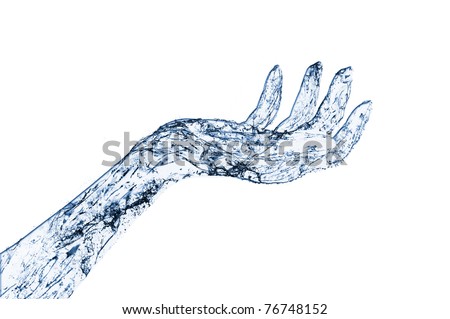 Abstract Water hand Royalty-Free Stock Photo #76748152