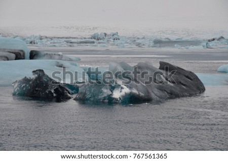 Iceland Jokulsarlon glacier lake Vatnajokull winter