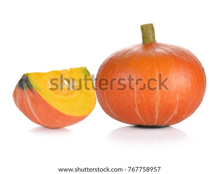 pumpkin isolated on the white background.