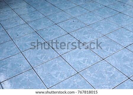 Beautiful ceramic tile floor with shadow and shiny