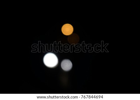 Blurry background of colorful bokeh.