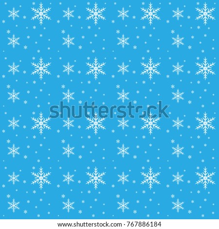 Vector seamless background with snowflakes, winter pattern, Christmas background for greeting cards, invitations, congratulations, websites and print.