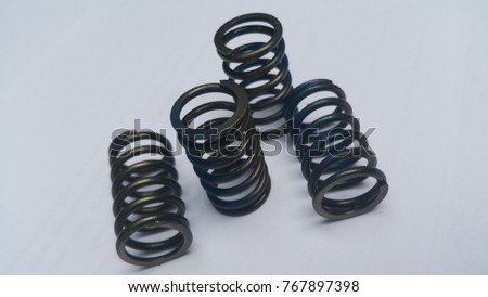 Coil spring of motorcycle (NSR) Royalty-Free Stock Photo #767897398