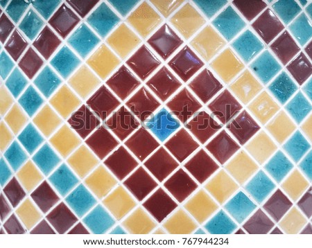 Ceramic tiles, mosaic pattern