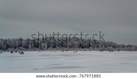 Fishing in the winter