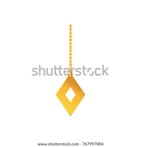 gold diamond hanging decoration to merry christmas