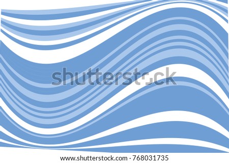 Wavy pattern. Geometric background. Vector illustration Blue color
