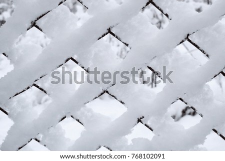 the net in the snow